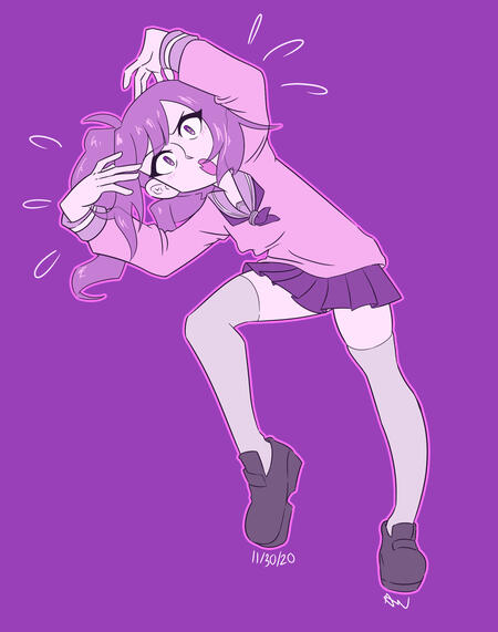 Flat full body simple background